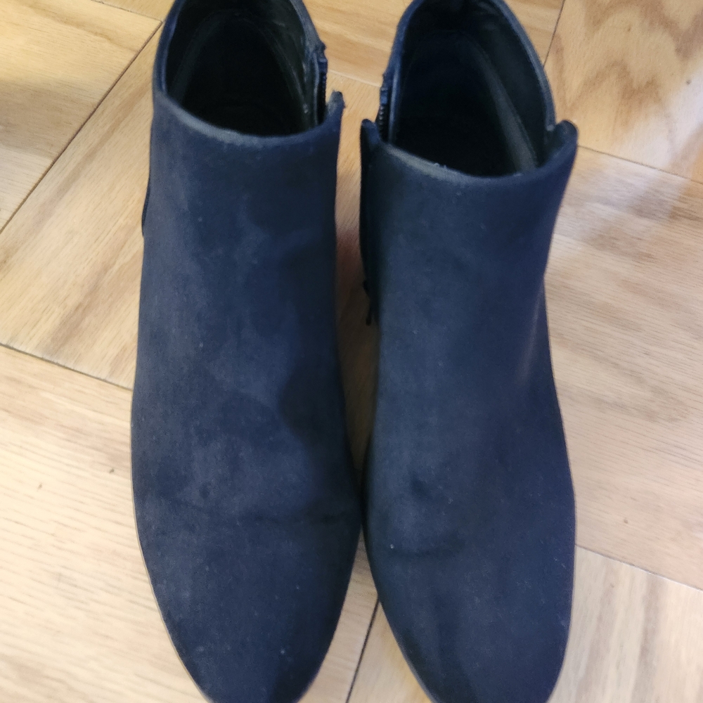 Style & Co. Black Suede Ankle Booties